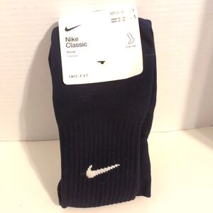 Nike Classic Dri-Fit Knee Hi Cushioned Soccer Socks Navy Blue Adult Unisex